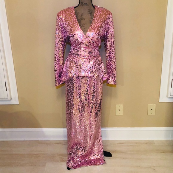 Lillie Rubin Dresses & Skirts - Vintage Lillie Rubin Custom Sequin Gown. Sz 14
